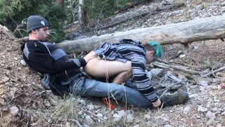 Hiking to Fuck: FtM Outdoor Public Fuck